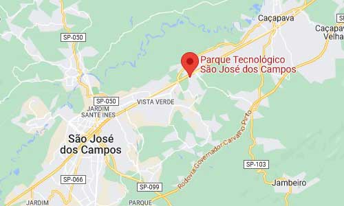 Parque Tecnológico de São José dos Campos Map